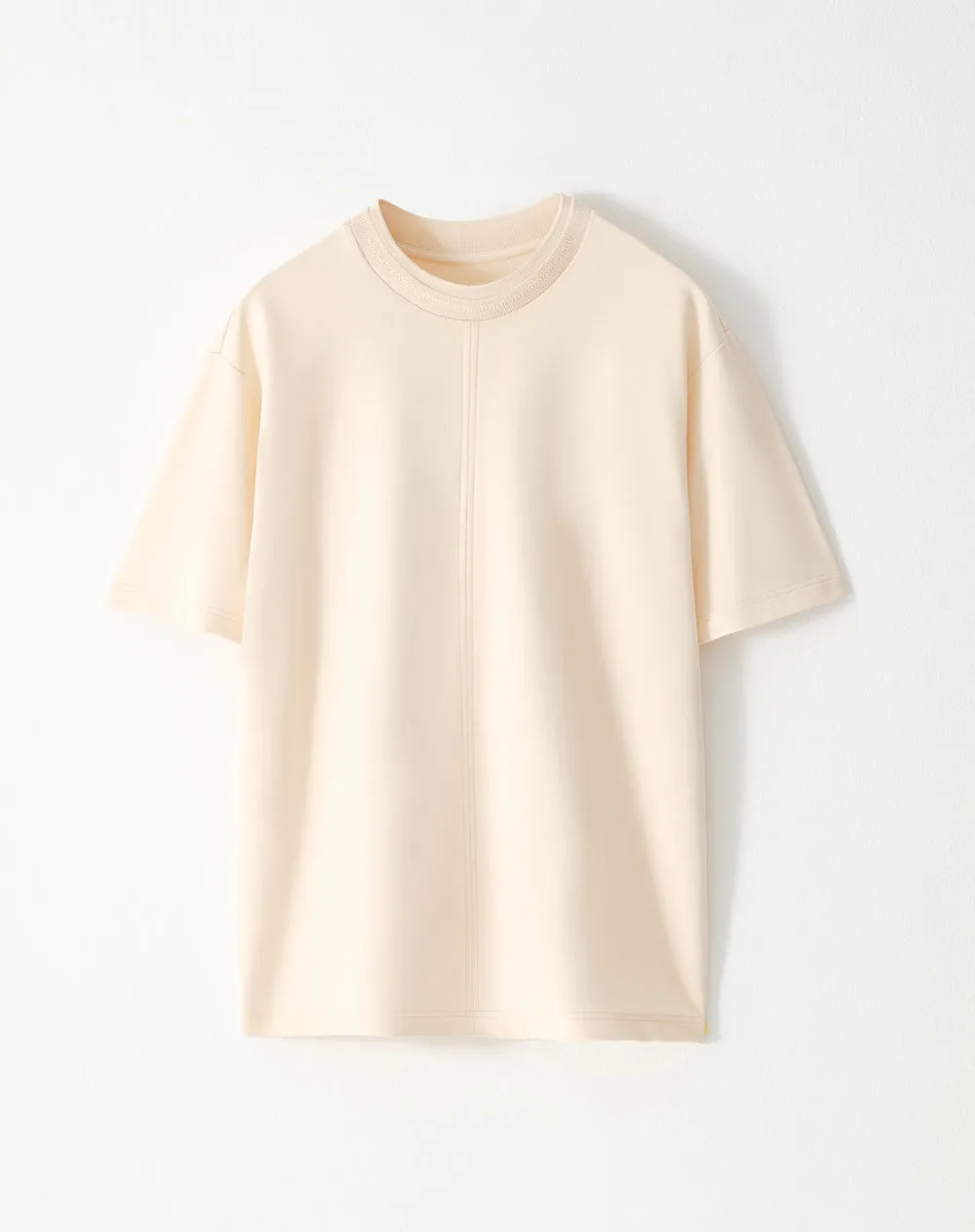 Camiseta regular fit manga corta crema sold by Gef product image thumbnail 5