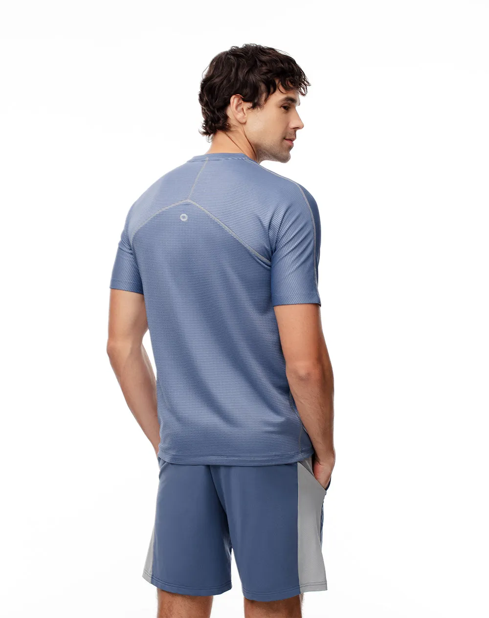 Camiseta deportiva antibacterial azul hombre sold by Gef product image thumbnail 2