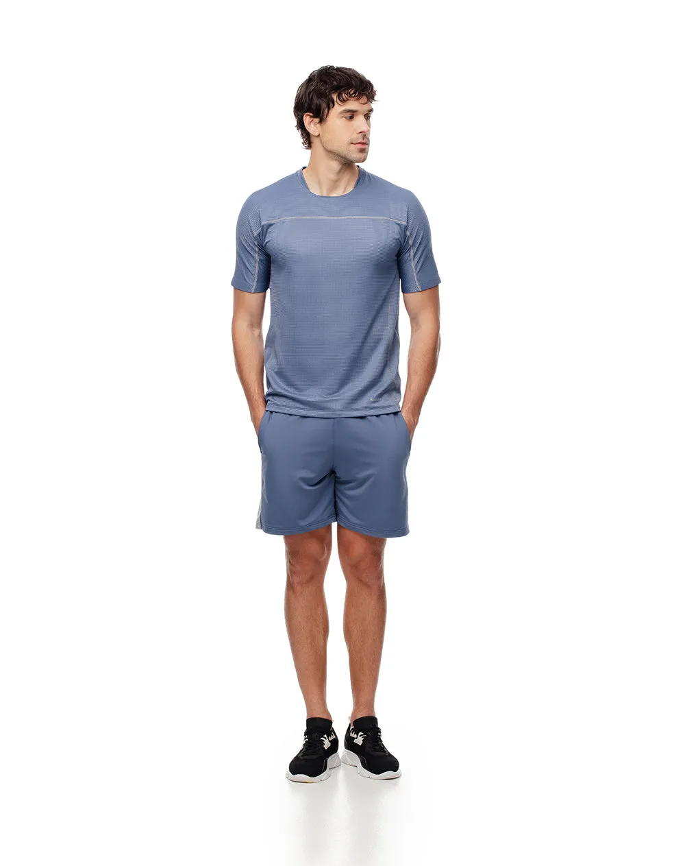 Camiseta deportiva antibacterial azul hombre sold by Gef product image thumbnail 5