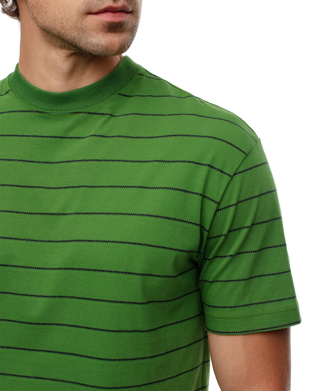 Camiseta regular algodón verde rayas hombre sold by Gef product image thumbnail 4