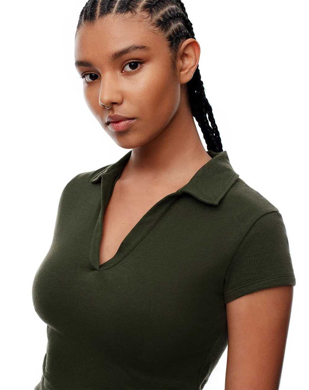 Polo slim algodón verde mujer sold by Gef product image thumbnail 3