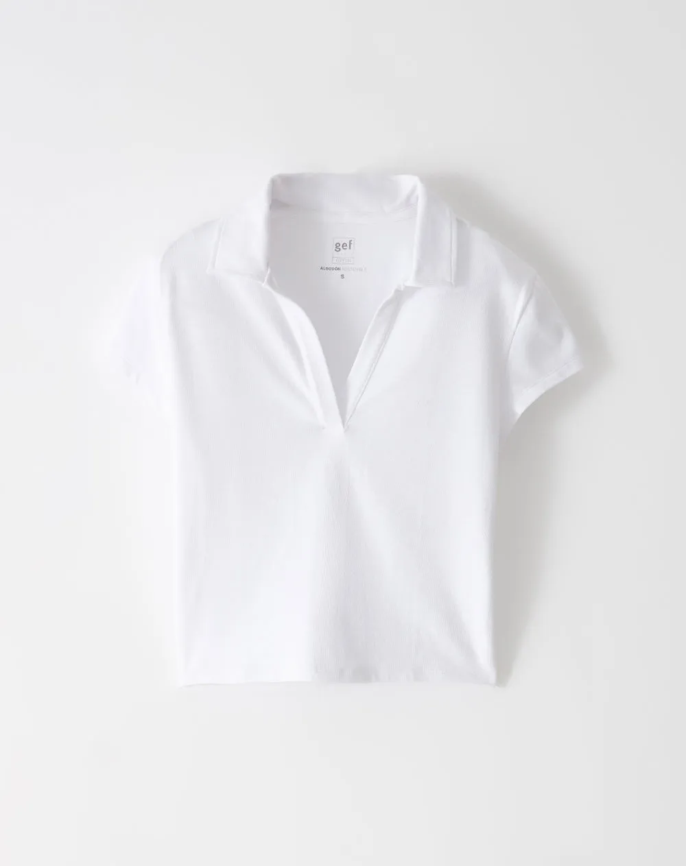 Polo slim algodón blanca mujer sold by Gef product image thumbnail 5