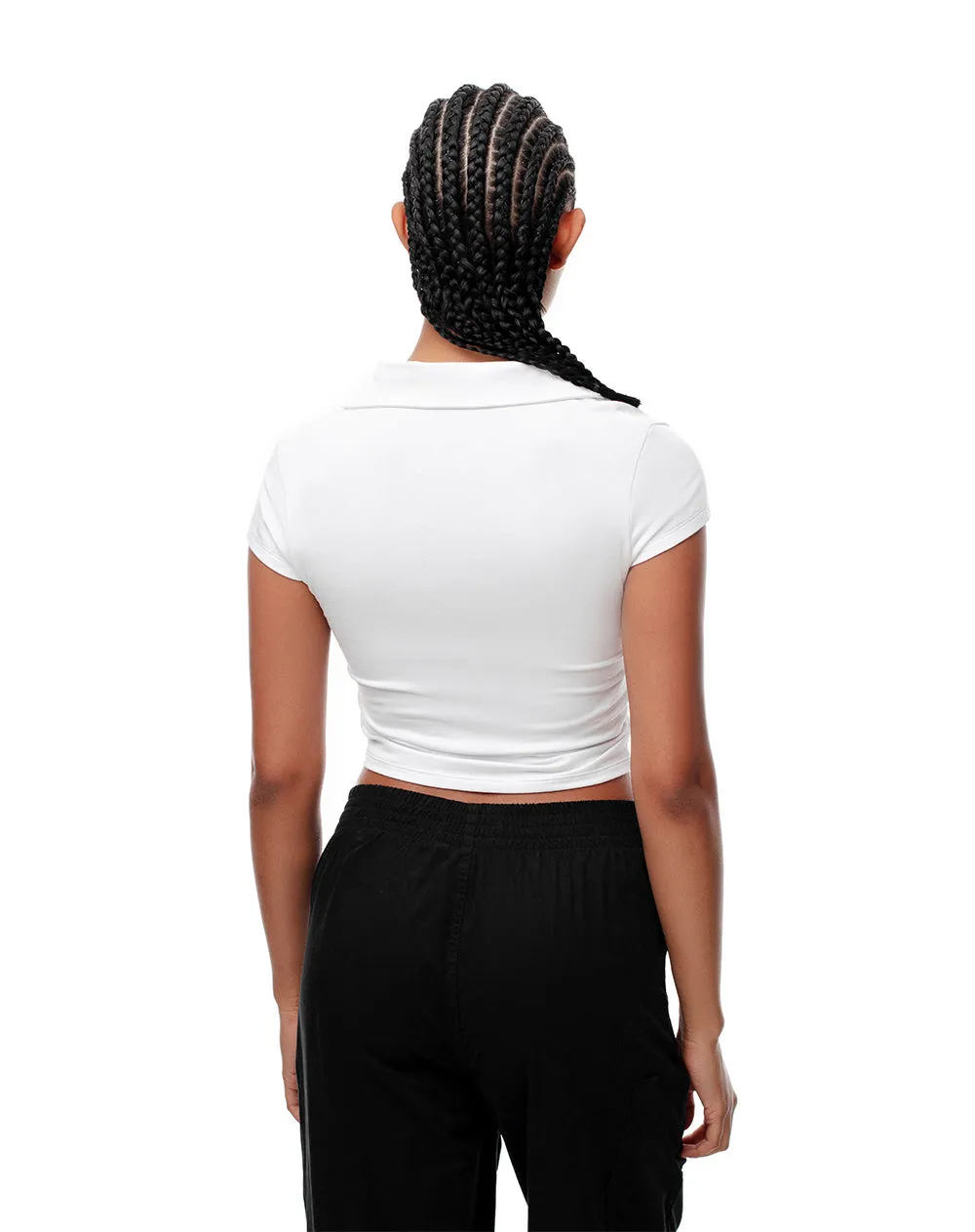 Polo slim algodón blanca mujer sold by Gef product image thumbnail 2