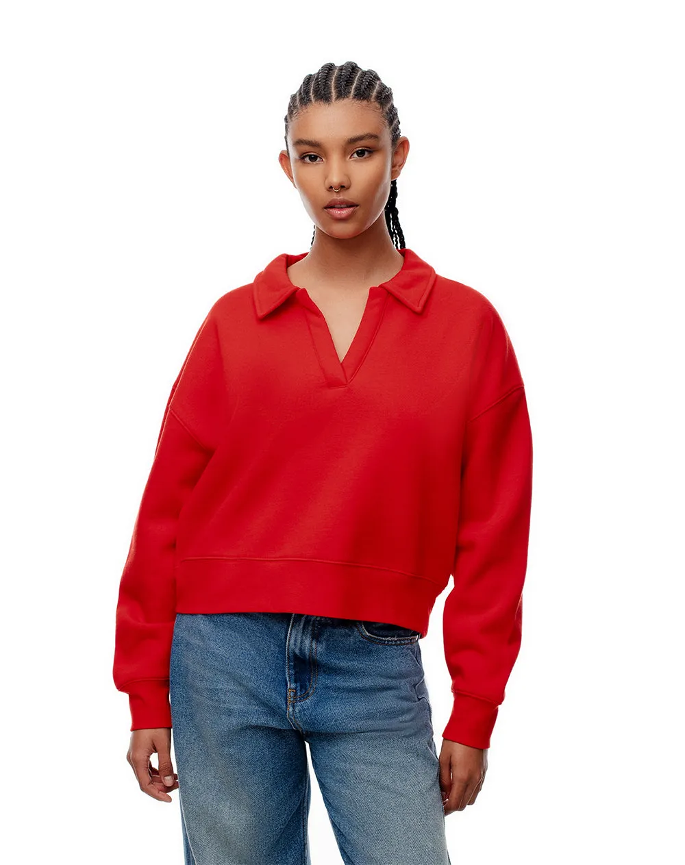 Buzo regular fit rojo sold by Gef