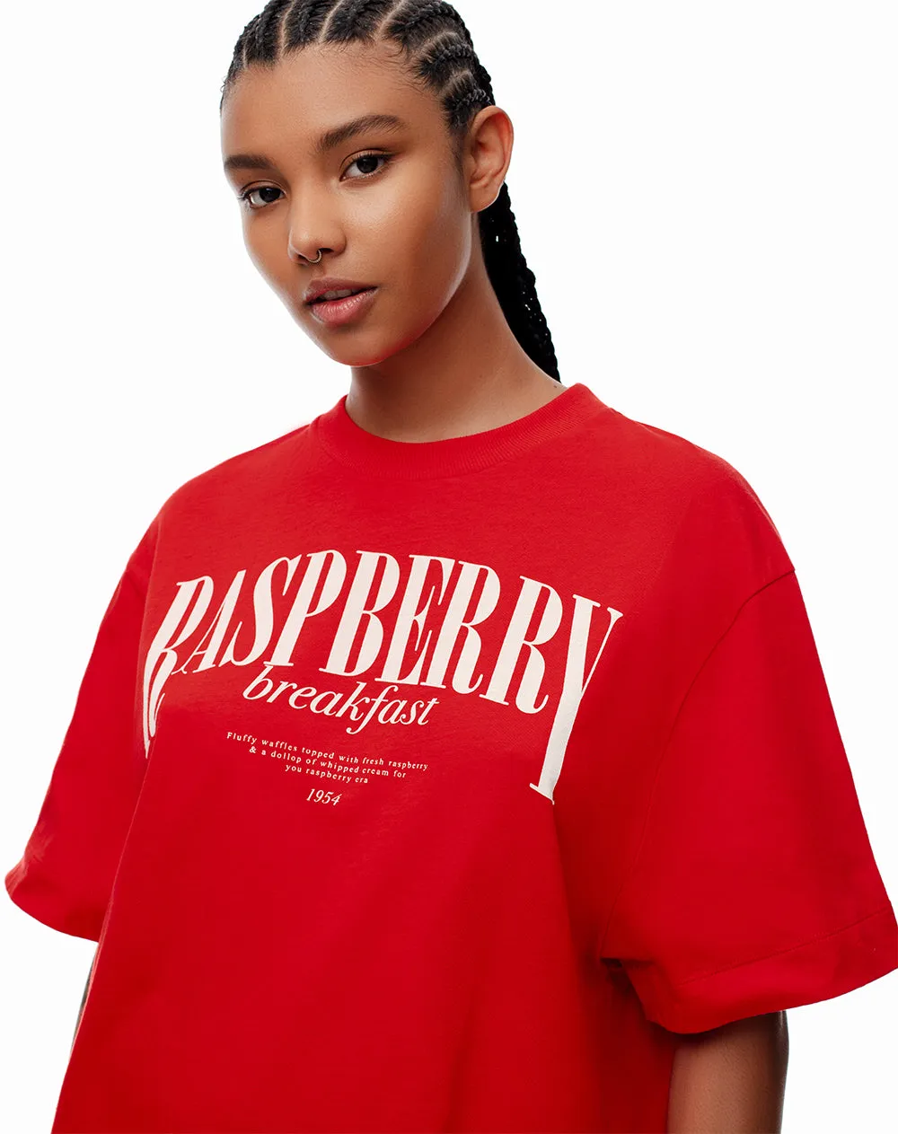 Camiseta relaxed fit manga corta roja sold by Gef product image thumbnail 3