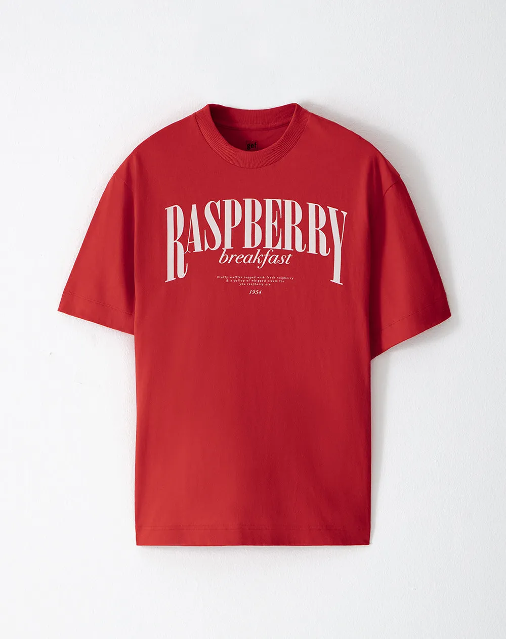 Camiseta relaxed fit manga corta roja sold by Gef product image thumbnail 5