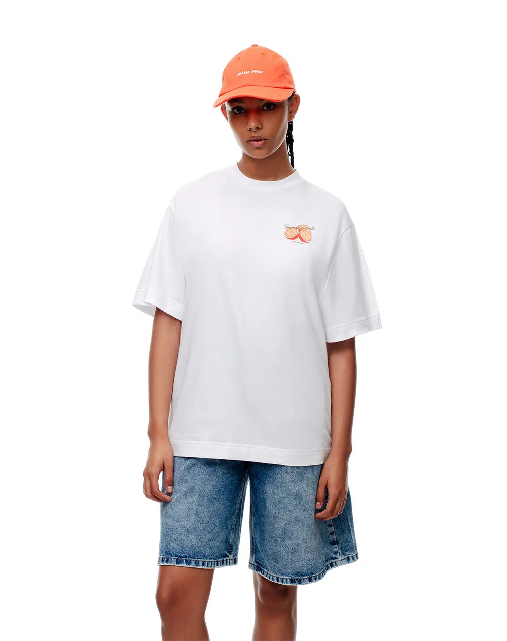 Camiseta relaxed fit manga corta blanca sold by Gef product image thumbnail 2