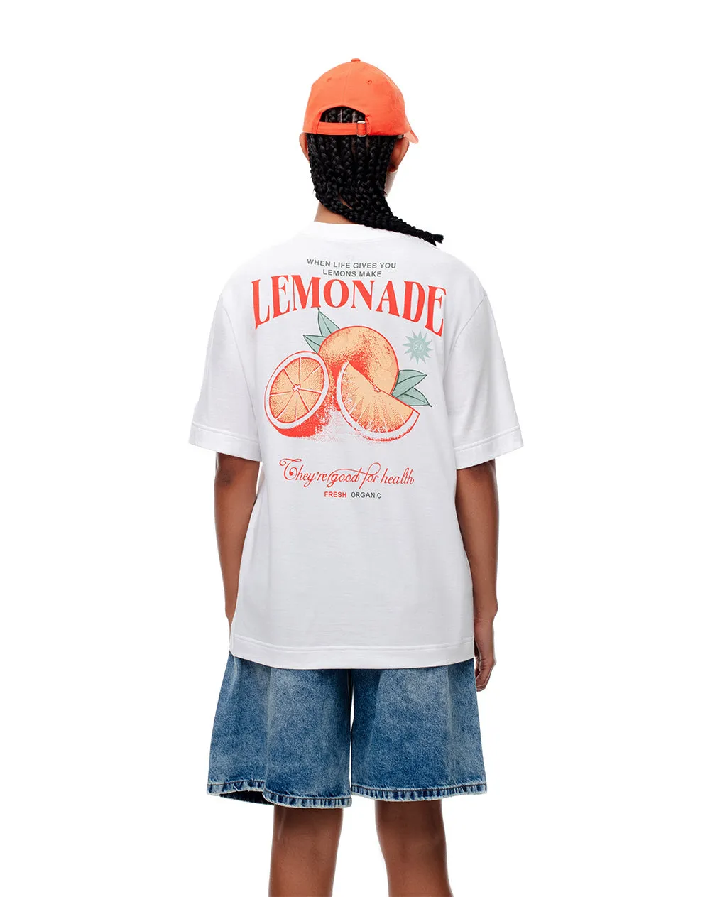 Camiseta relaxed fit manga corta blanca sold by Gef product image thumbnail 4