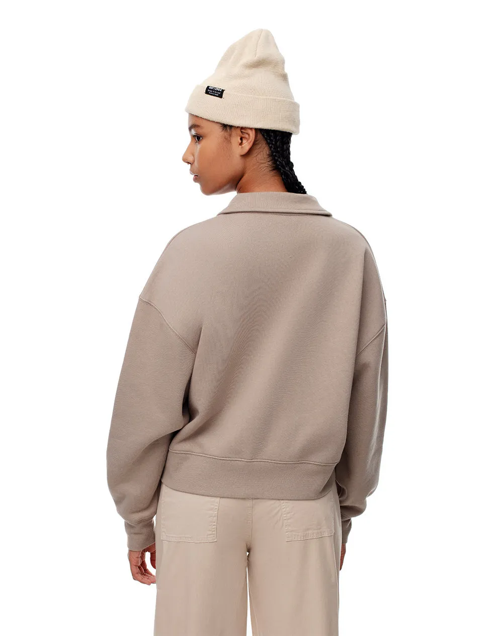 Buzo tipo polo regular taupe mujer sold by Gef product image thumbnail 2