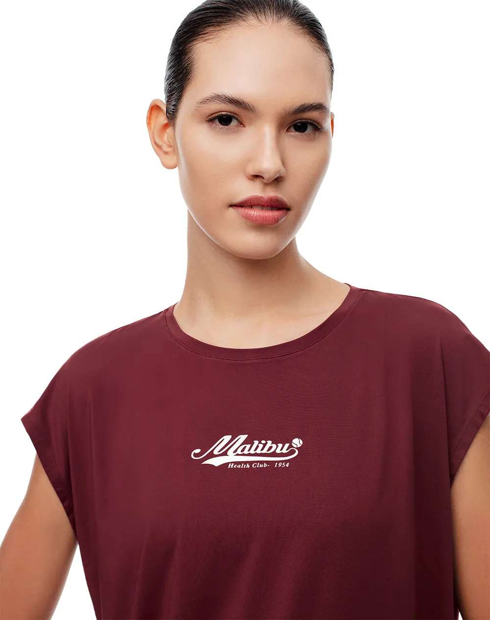 Camiseta deportiva mujer secado rápido vino tinto sold by Gef product image thumbnail 3
