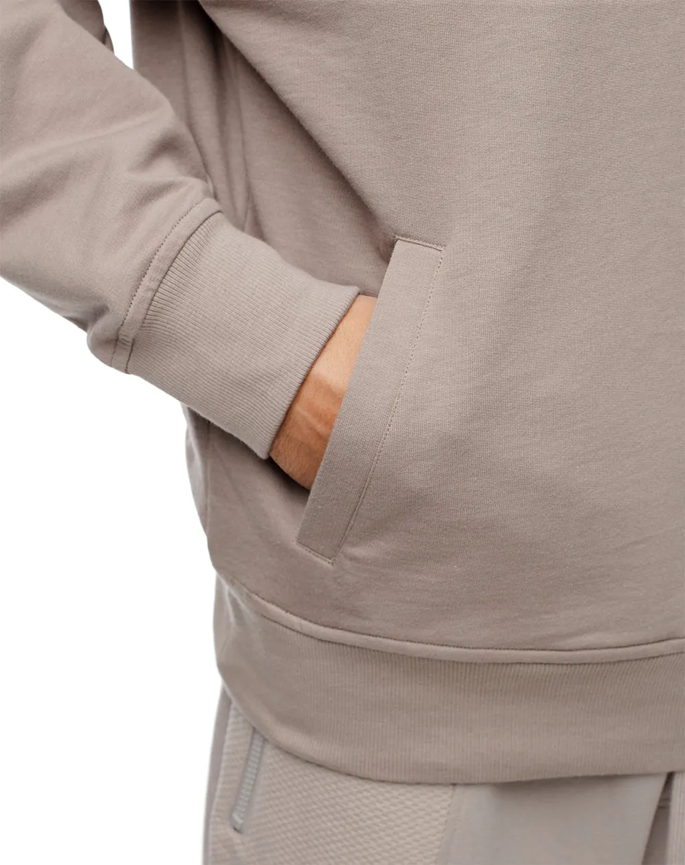 Buzo relax tipo hoddie algodón taupe hombre sold by Gef product image thumbnail 4