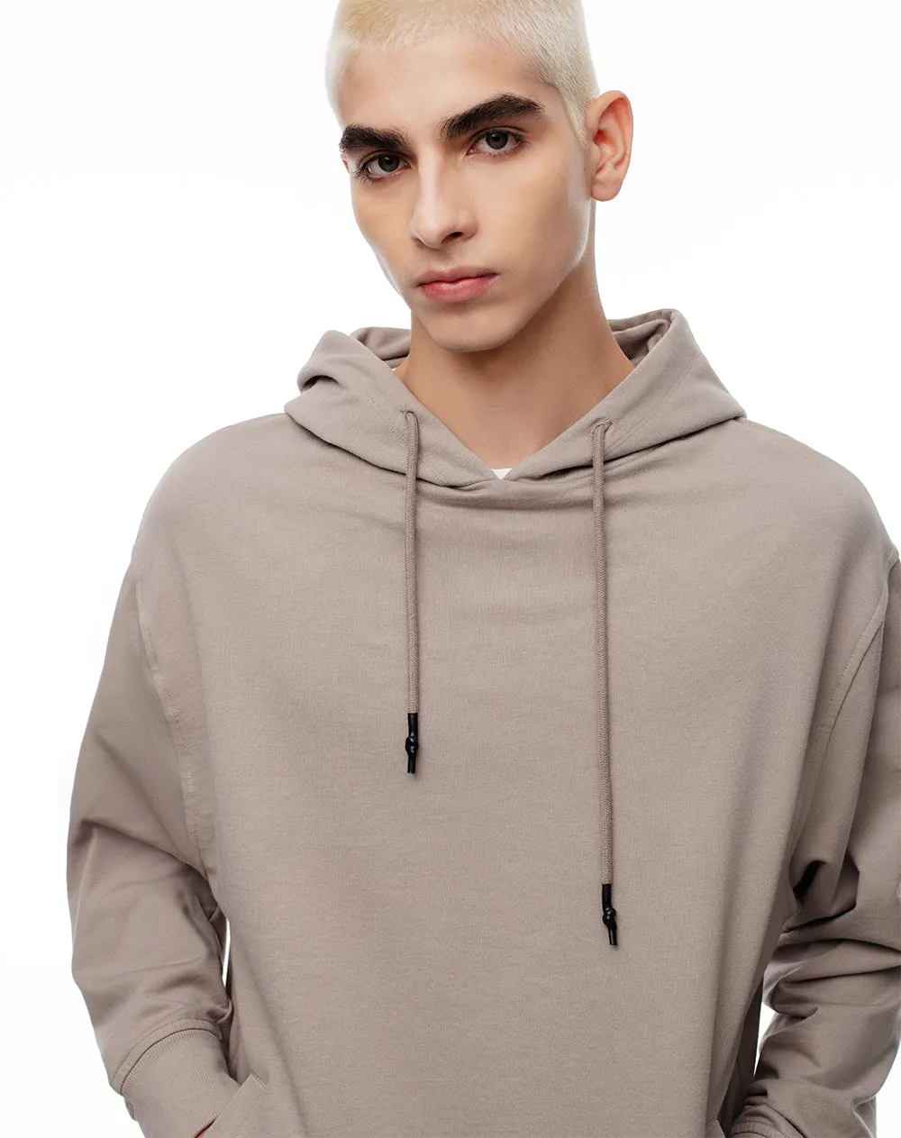 Buzo relax tipo hoddie algodón taupe hombre sold by Gef product image thumbnail 3