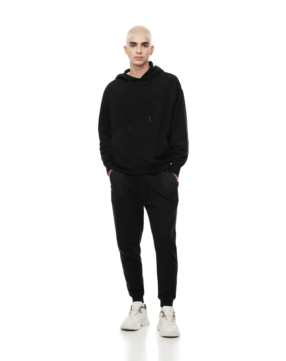 Buzo tipo hoddie algodón negro hombre sold by Gef product image thumbnail 4
