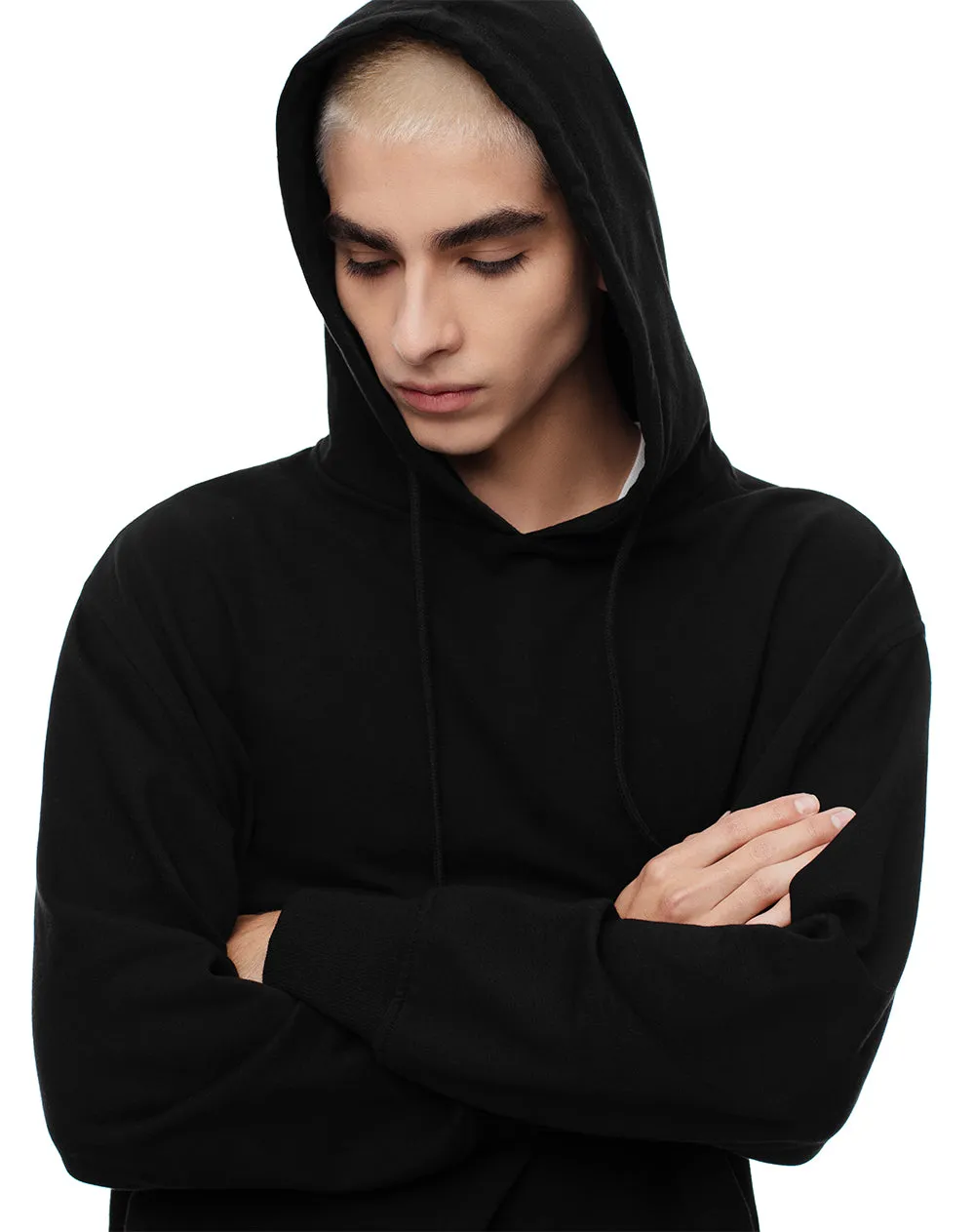 Buzo tipo hoddie algodón negro hombre sold by Gef product image thumbnail 3