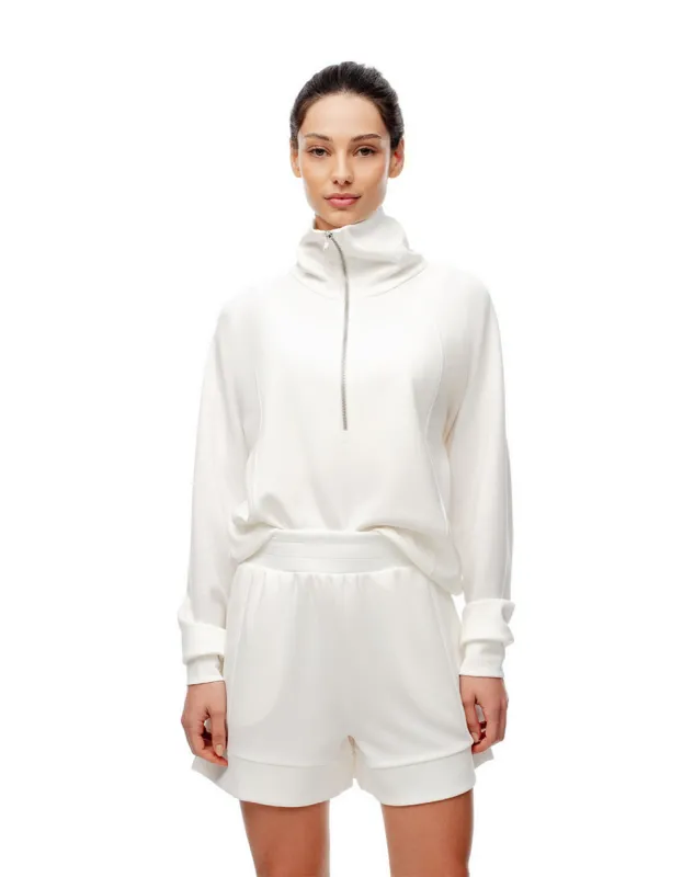 Short relax tiro alto tacto suave crudo mujer sold by Gef