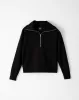 Buzo algodón cuello alto con cierre negro para mujer sold by Gef