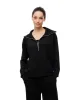 Buzo algodón cuello alto con cierre negro para mujer sold by Gef