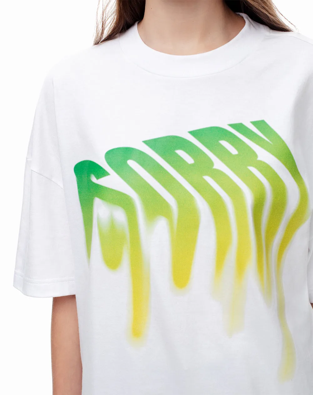 Camiseta oversize algodón blanca estampada unisex sold by Gef product image thumbnail 5