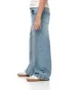 Jean wide leg tiro medio elástico interno indigo medio para niña sold by Gef