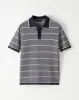 Polo regular fit manga corta azul con rayas sold by Gef