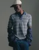 Polo regular fit manga corta azul con rayas sold by Gef