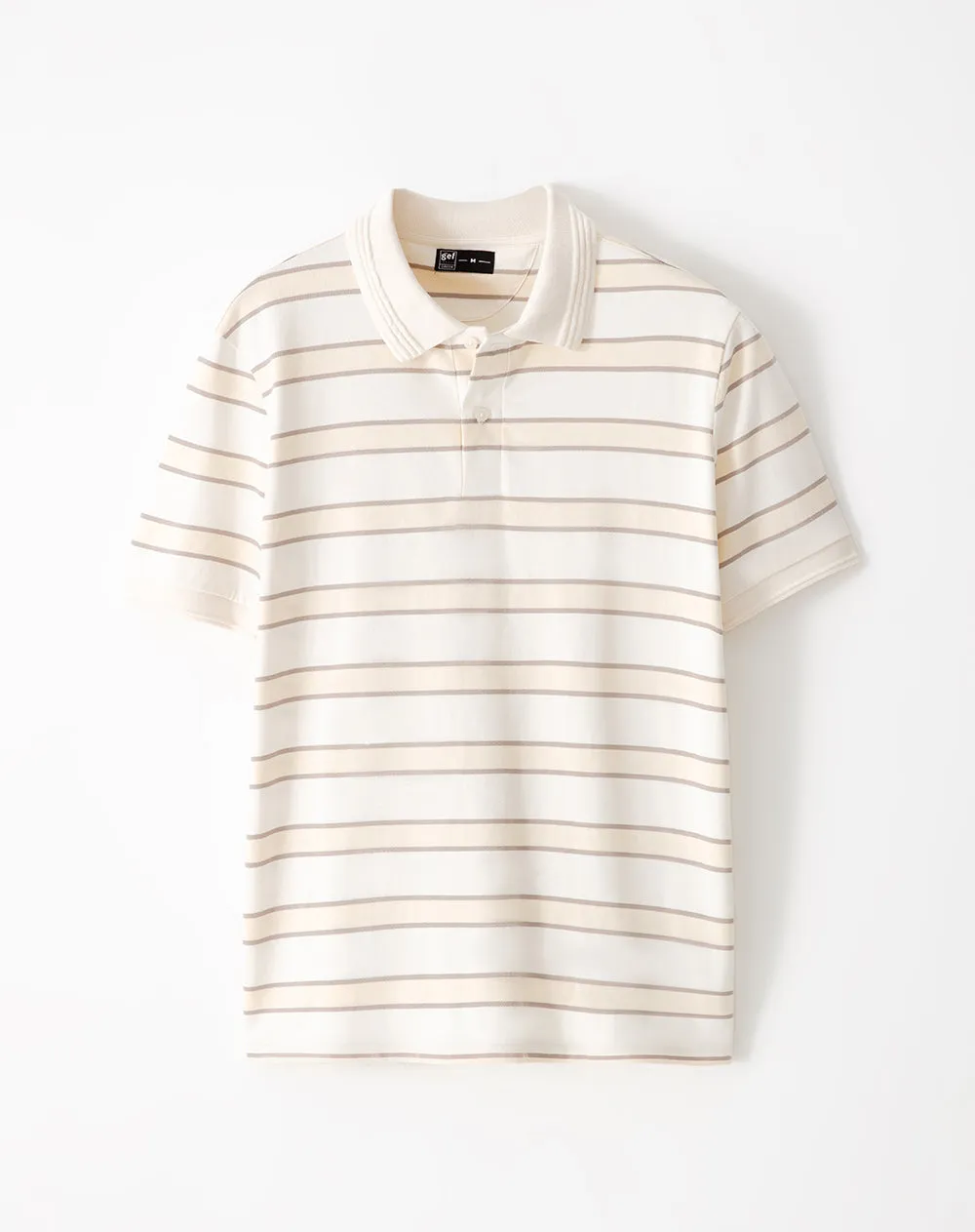 Polo regular algodón amarillo rayas hombre sold by Gef