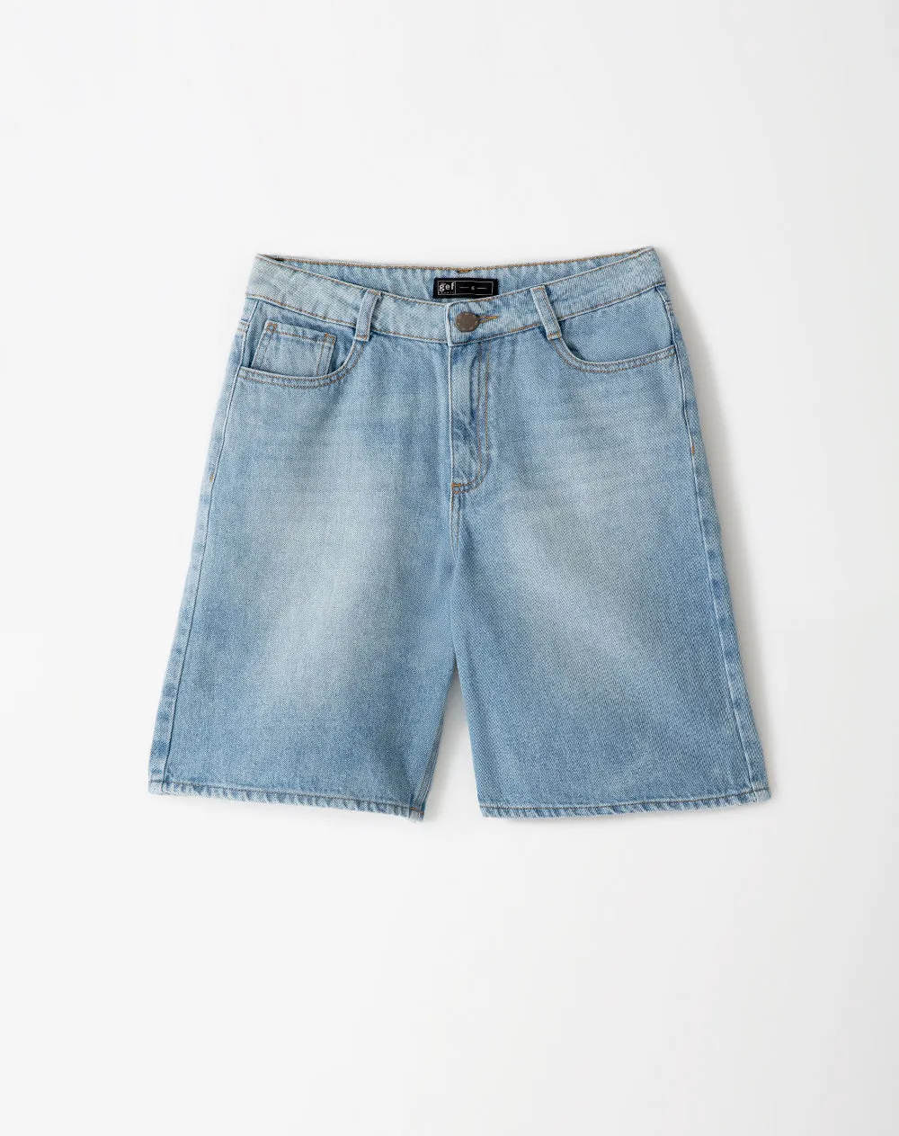 Bermuda denim tiro alto índigo medio mujer sold by Gef product image thumbnail 5