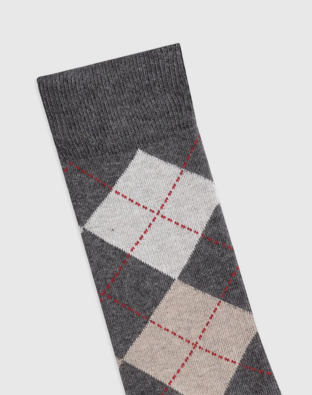 Medias hombre largas algodón grises rombos sold by Gef product image thumbnail 2