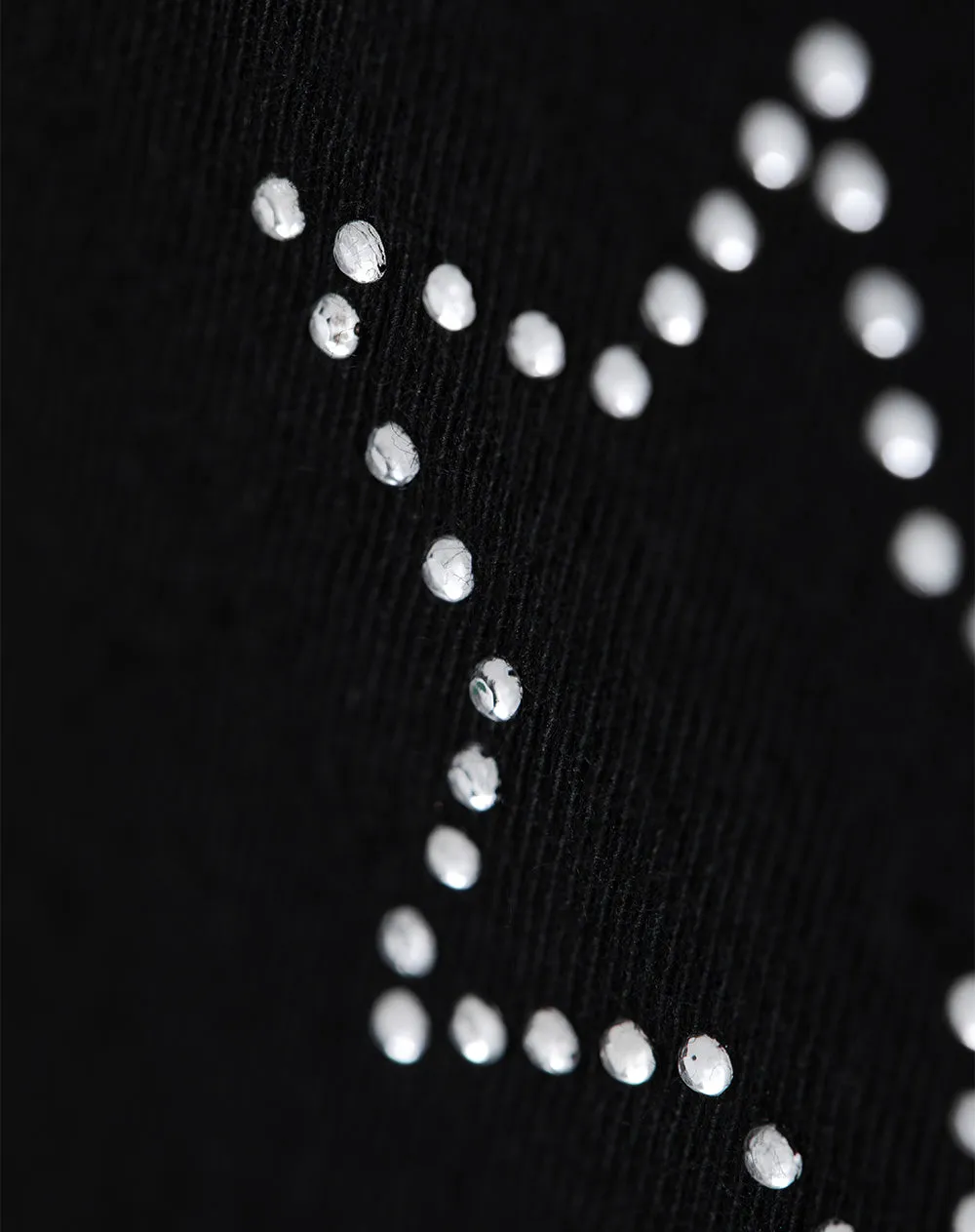 Camiseta regular algodón negra apliques brillo niña sold by Gef product image thumbnail 2