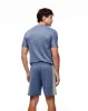 Pantaloneta deportiva antibacterial azul para hombre sold by Gef