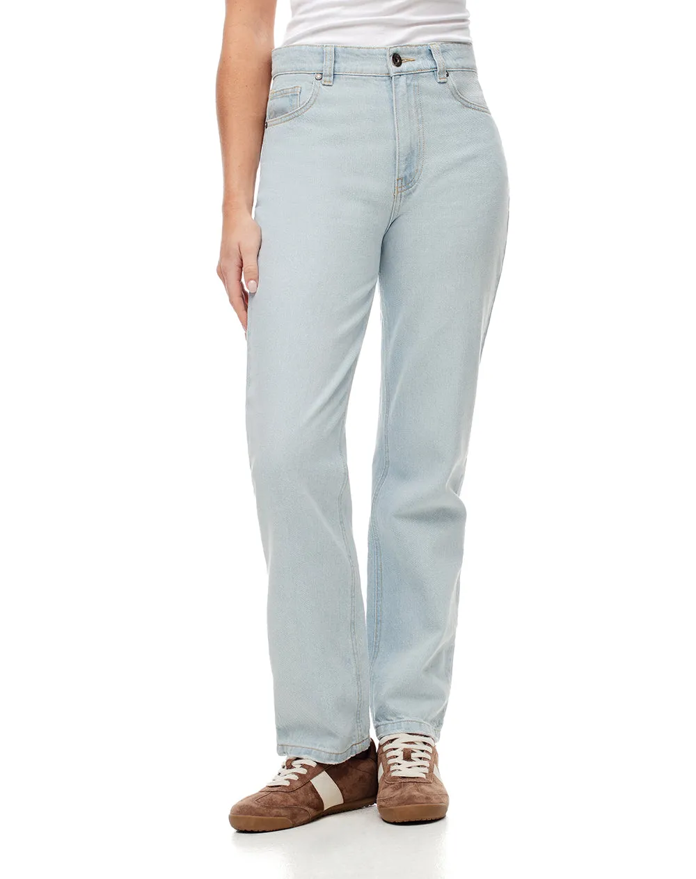 Jean recto tiro medio índigo claro mujer sold by Gef product image thumbnail 3