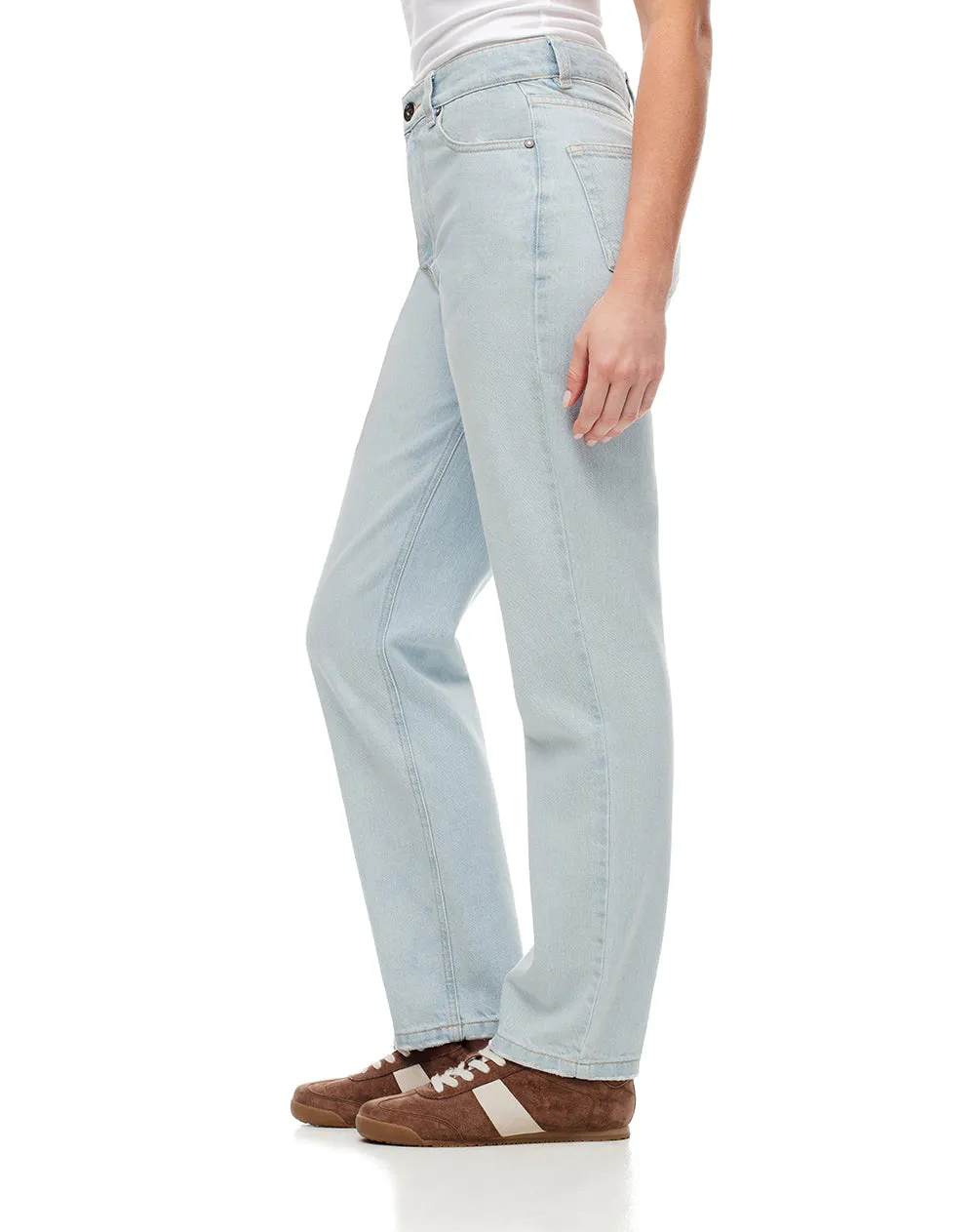 Jean recto tiro medio índigo claro mujer sold by Gef product image thumbnail 4