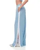 Pantalón broches laterales azul claro para mujer sold by Gef