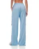 Pantalón broches laterales azul claro para mujer sold by Gef