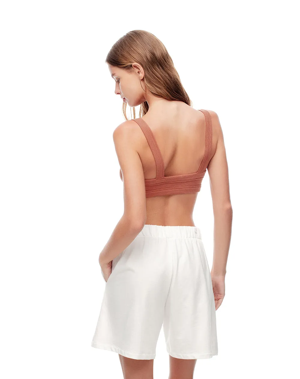 Short holgado algodón blanco mujer sold by Gef product image thumbnail 2