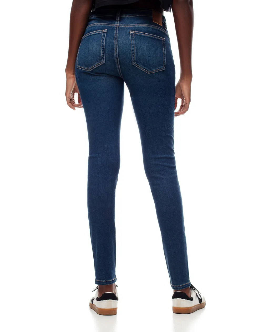Jean súper skinny tiro medio índigo oscuro mujer sold by Gef product image thumbnail 2