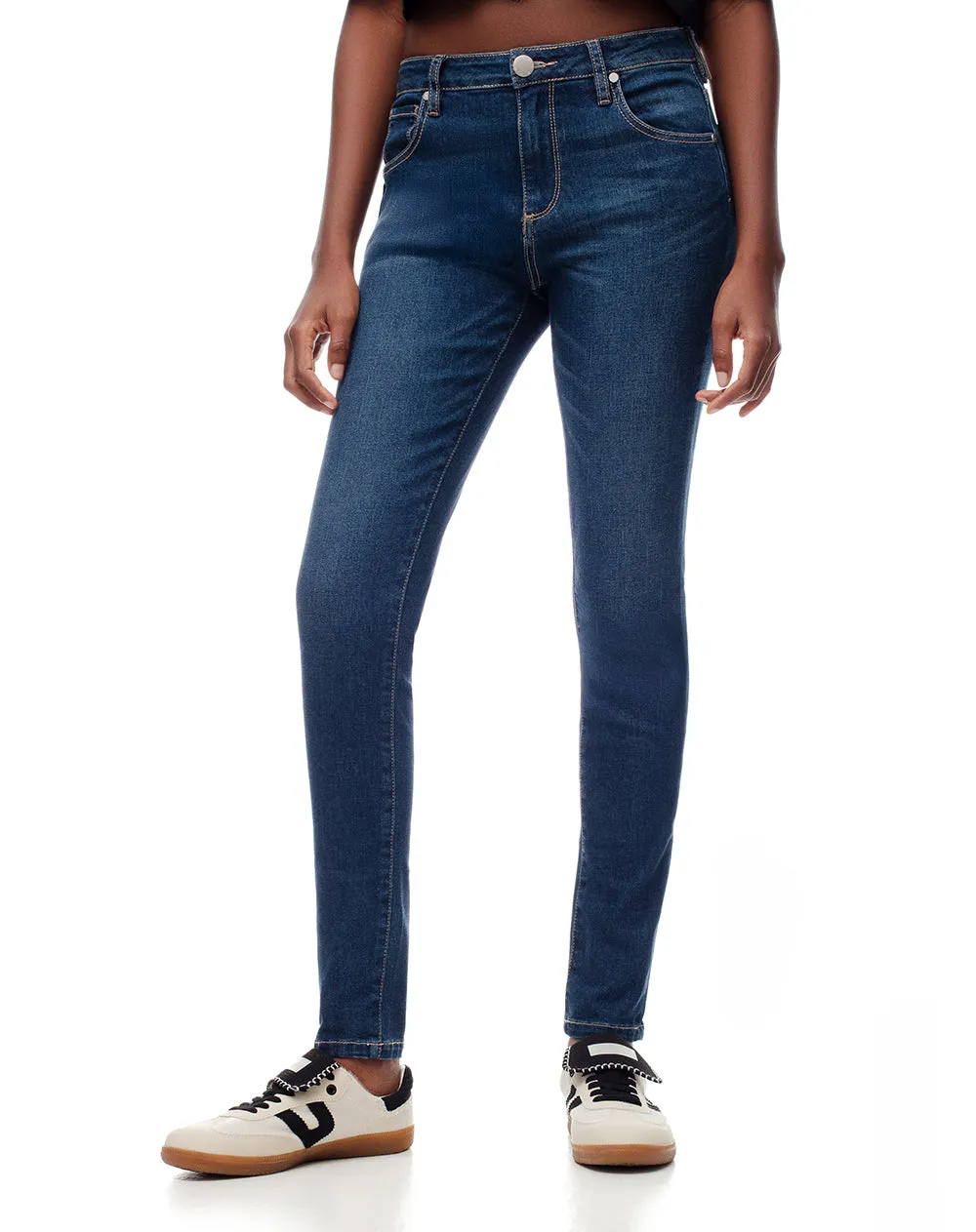Jean súper skinny tiro medio índigo oscuro mujer sold by Gef product image thumbnail 3