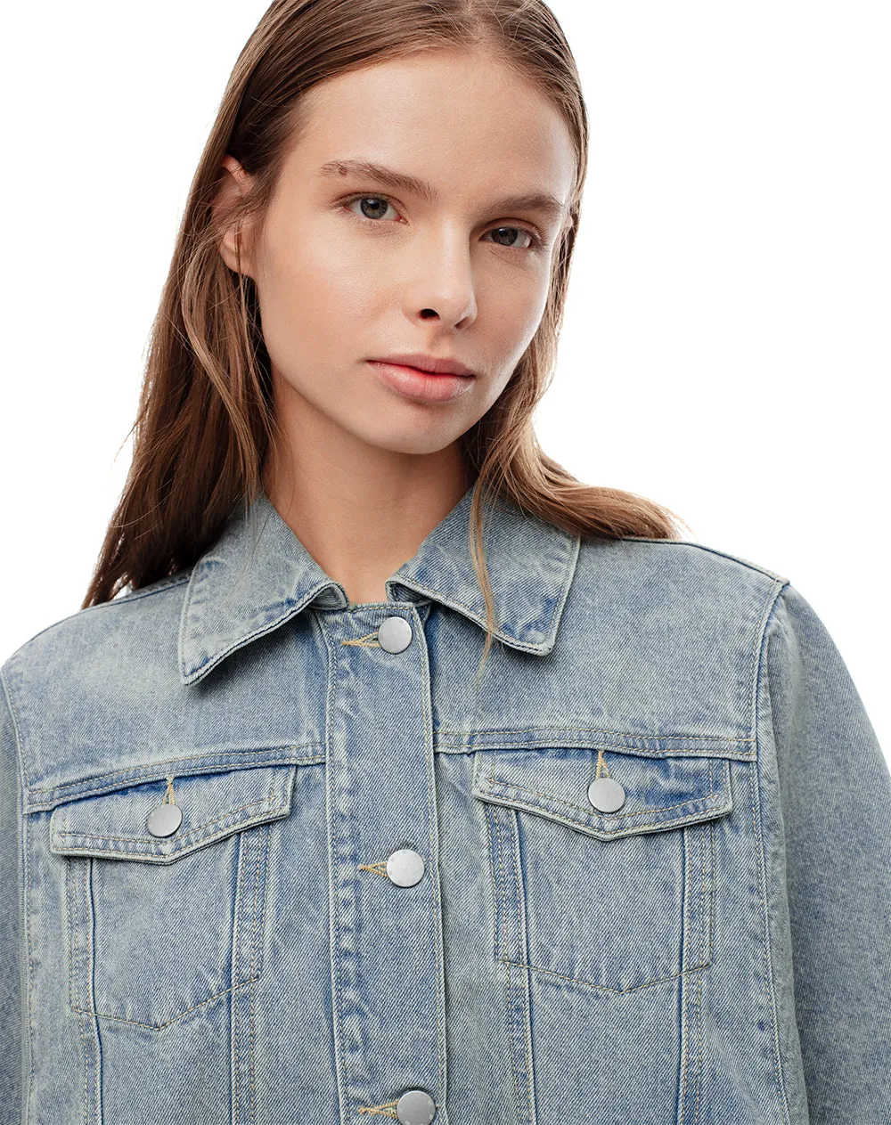 Chaqueta regular fit sin capucha índigo medio sold by Gef product image thumbnail 4