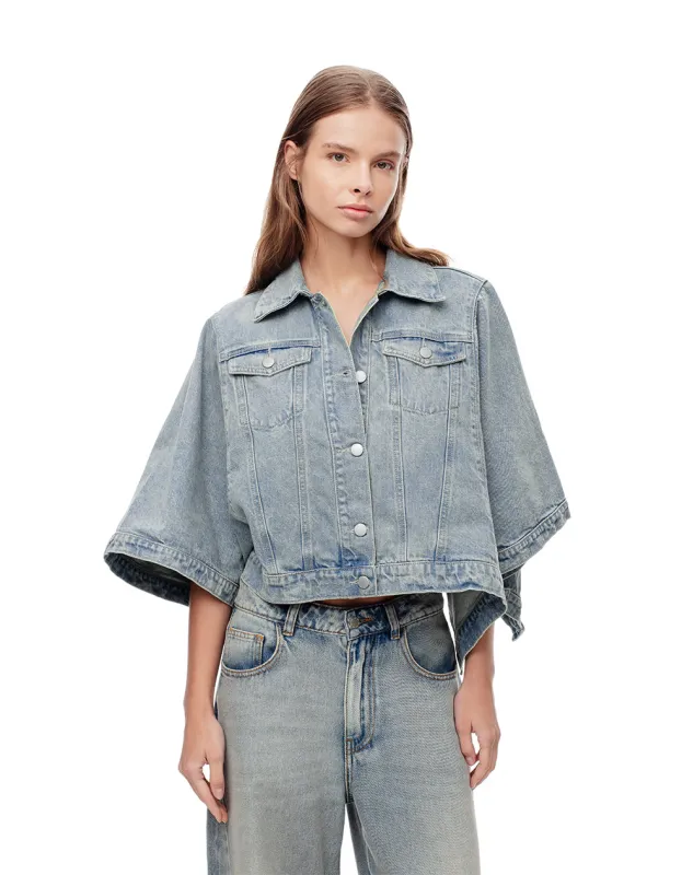 Chaqueta regular fit sin capucha índigo medio sold by Gef