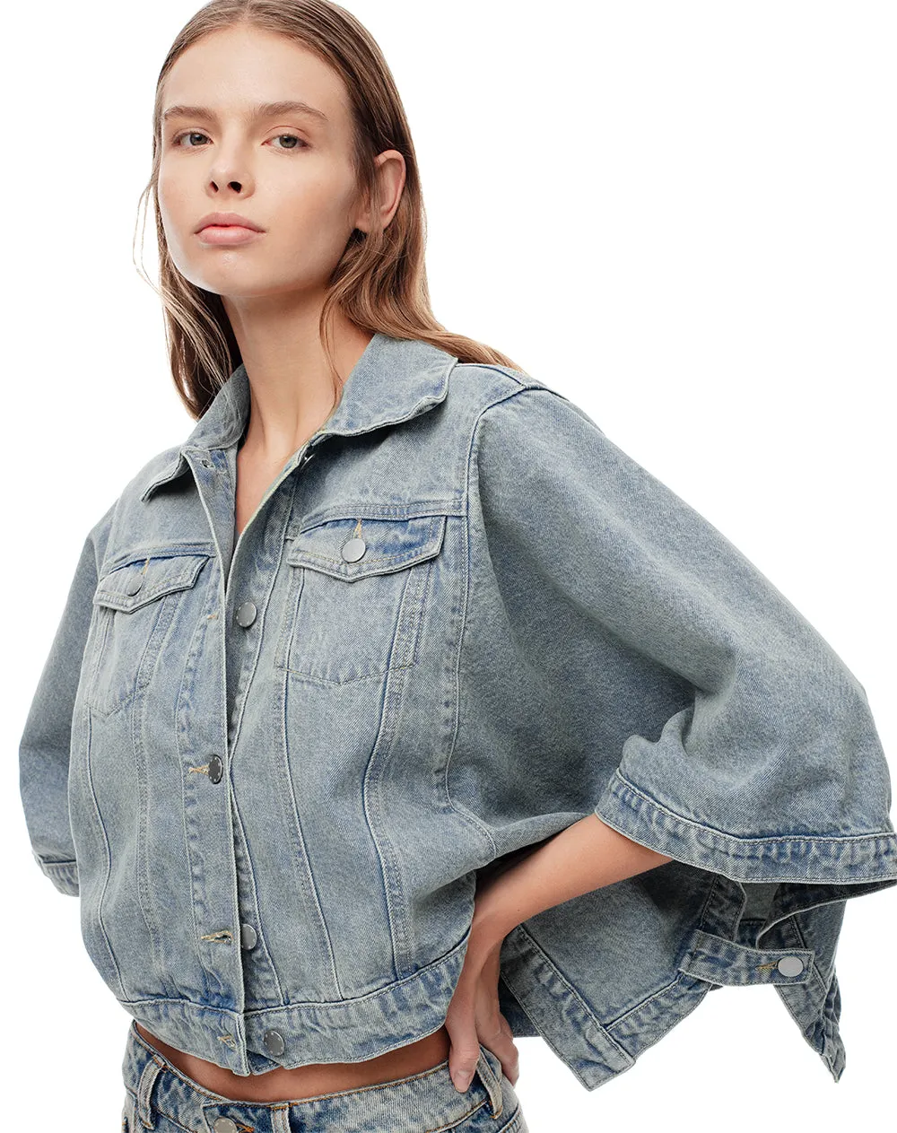 Chaqueta regular fit sin capucha índigo medio sold by Gef product image thumbnail 5