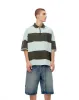 Polo oversized fit verde con rayas sold by Gef