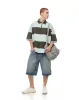 Polo oversized fit verde con rayas sold by Gef