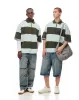 Polo oversized fit verde con rayas sold by Gef