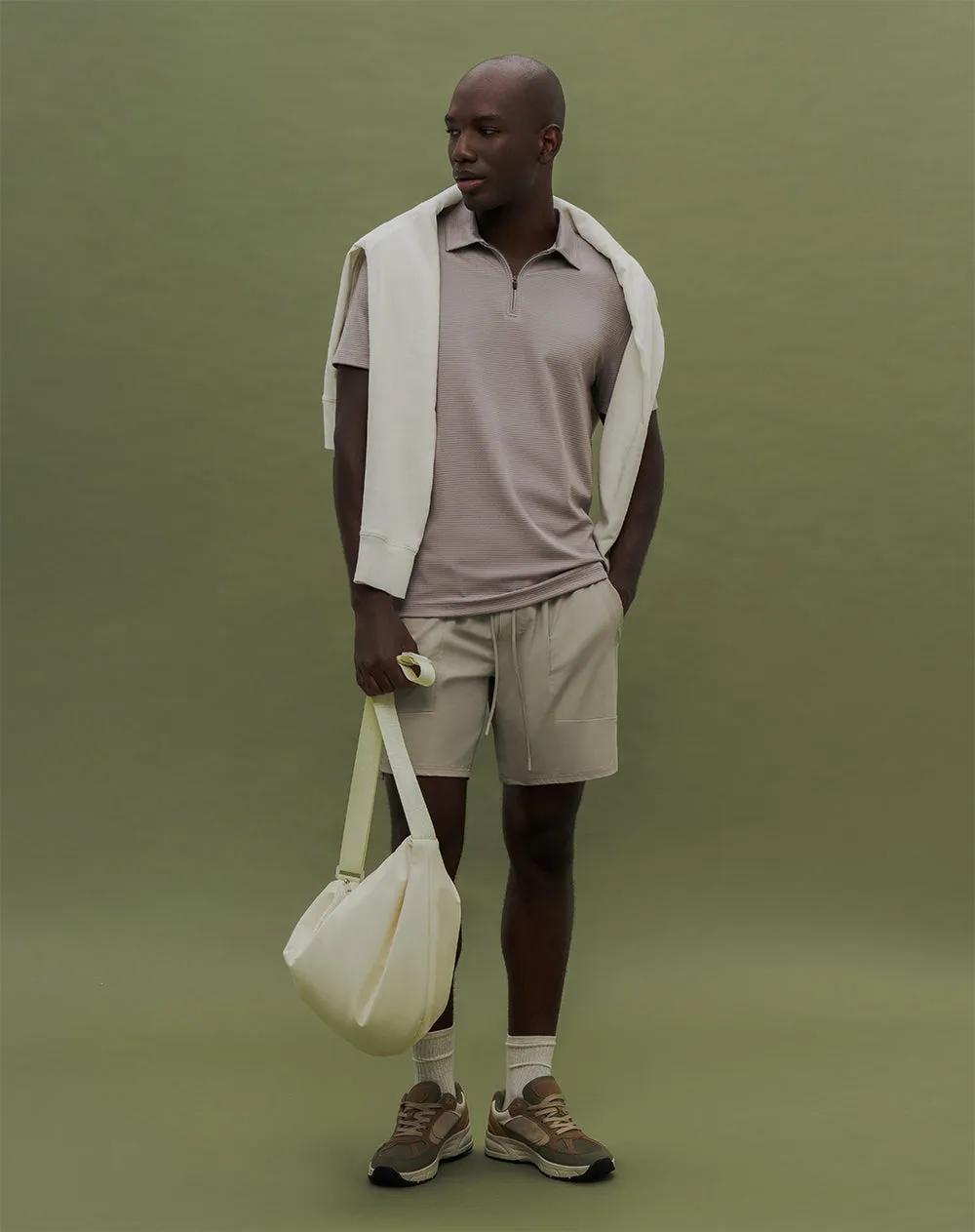 Polo deportiva secado rápido taupe hombre sold by Gef product image thumbnail 5