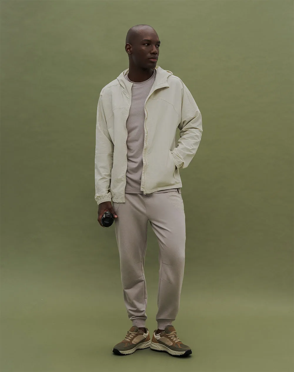 Chaqueta oversized fit con capucha arena sold by Gef product image thumbnail 5