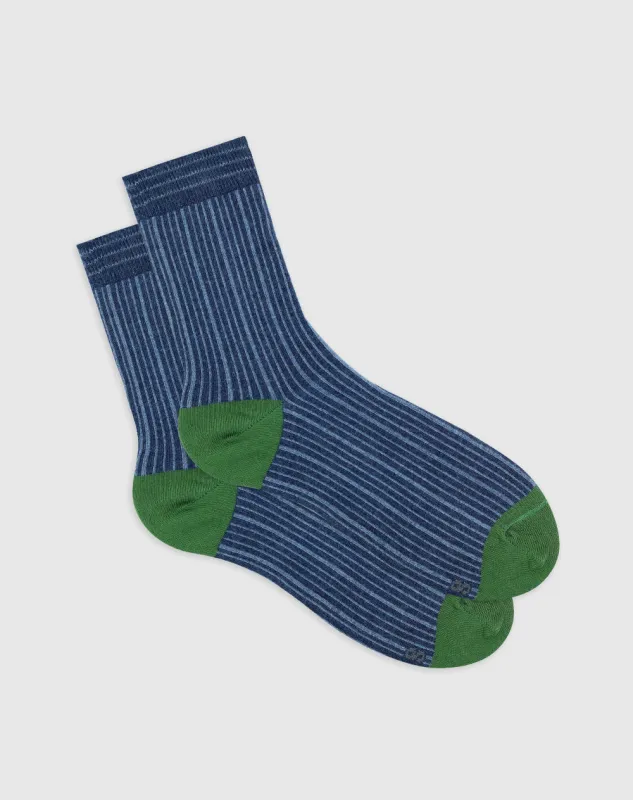 Medias para hombre largas algodón azuleses oscruras sold by Gef