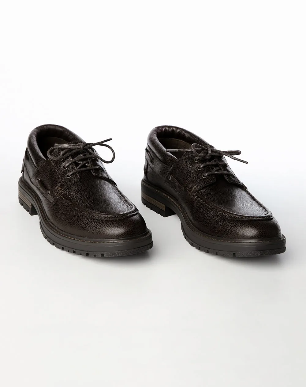 Zapatos tipo mocasín cuero café hombre sold by Gef