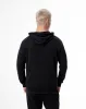 Chaqueta regular fit con capucha negra sold by Gef