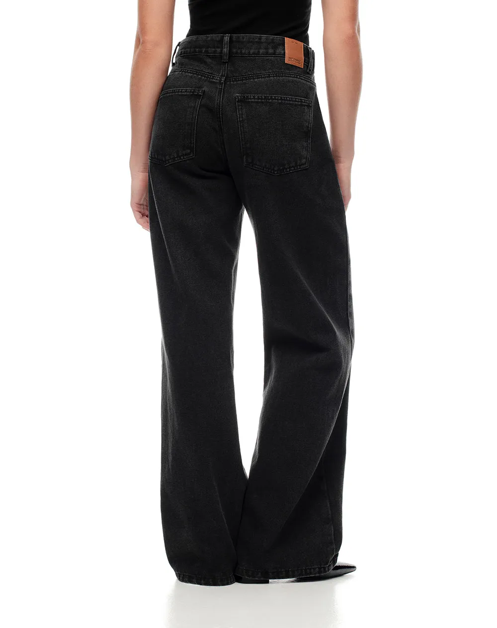 Jean wide leg tiro alto negro mujer sold by Gef product image thumbnail 3