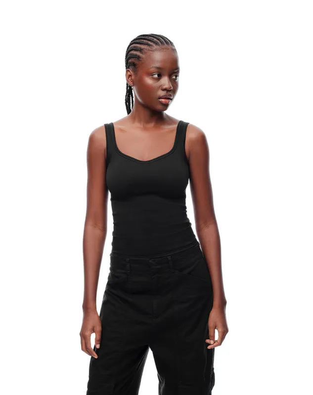 Camiseta fitted fit tiras negra sold by Gef